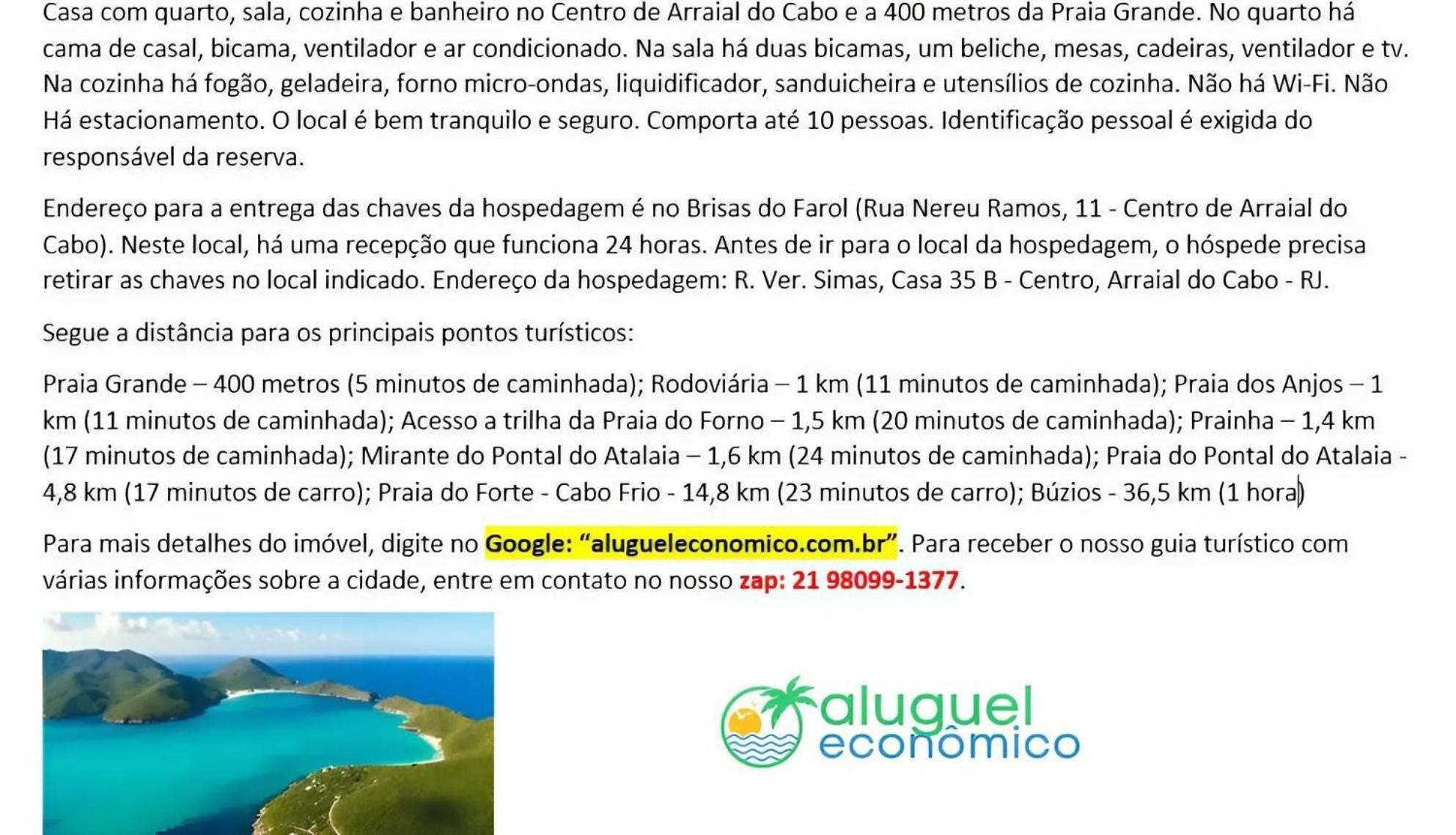 Casa - Centro - Arraial Do Cabo - Aluguel Economico Villa Ngoại thất bức ảnh